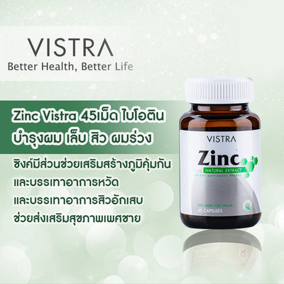 Daily zinc mineral supplement Thailand