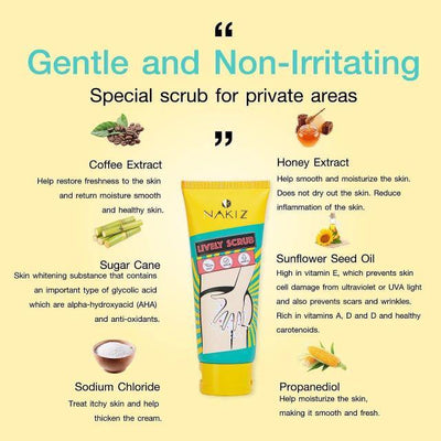Revitalize your skin with the nourishing benefits of Nakiz Lively Scrub